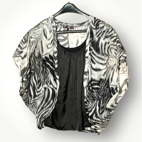 Heart Soul Tops - Heart Soul Black Camisole with Sheer Top